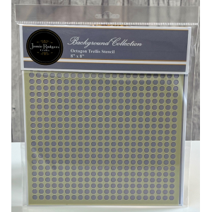 Jamie Rodgers Crafts - Octagon Trellis Stencil - 8" x 8 - JRCST0011