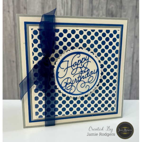 Jamie Rodgers Crafts - Octagon Trellis Stencil - 8" x 8 - JRCST0011