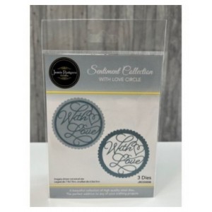 Jamie Rodgers Crafts - With Love Circle - Sentiment Collection - JRCD0008