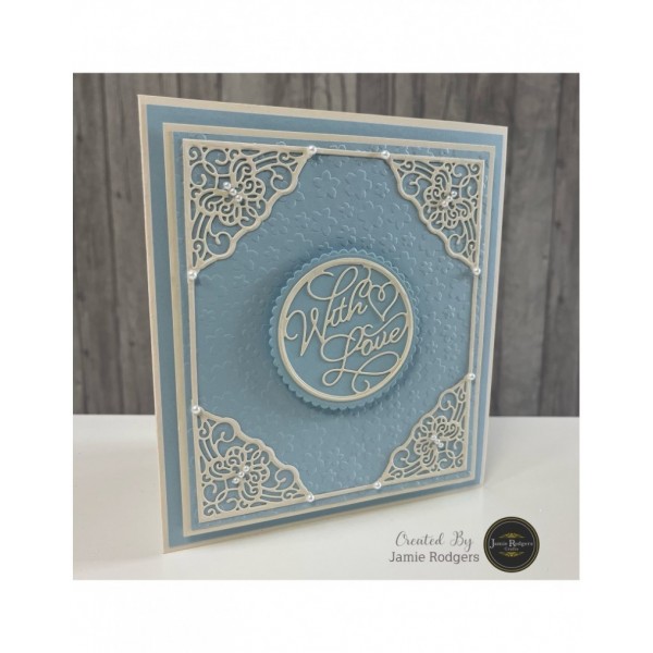 Jamie Rodgers Crafts - With Love Circle - Sentiment Collection - JRCD0008