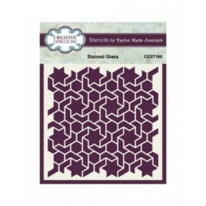 Creative Expressions - Taylor Made Journals Stained Glass 6 in x 6 in Stencil - CEST165