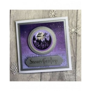 Creative Expressions - Taylor Made Journals Season's Greetings 6 in x 8 in Clear Stamp Set - CEC1105