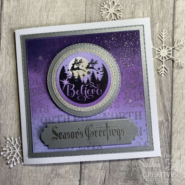 Creative Expressions - Taylor Made Journals Season's Greetings 6 in x 8 in Clear Stamp Set - CEC1105