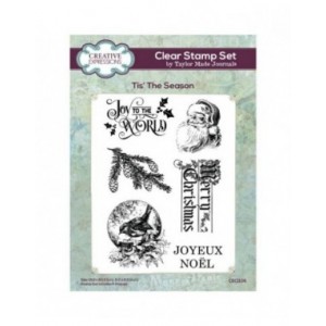 Creative Expressions - Taylor Made Journals Tis' The Season 6 in x 8 in Clear Stamp Set - CEC1106