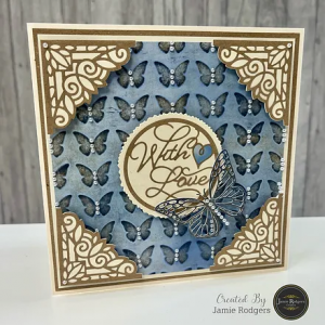Jamie Rodgers Crafts - Formation - Elegant Butterfly - Stencil 8"x 8 - JRCST0014