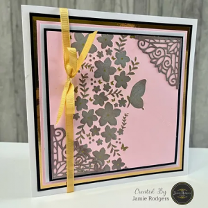 Jamie Rodgers Crafts - Floral Spray - Forget Me Not 8 x 8" Stencil - JRCST0015