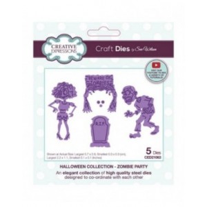 Creative Expressions - Sue Wilson Halloween Zombie Party Craft Die - CED21063