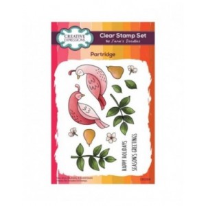 Creative Expressions - Jane's Doodles Partridge 4 in x 6 in Clear Stamp Set - CEC1118
