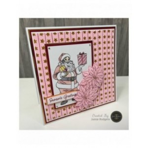 Jamie Rodgers Crafts - Star Lines - 8"x 8" Background Collection Stencil - JRCST0024