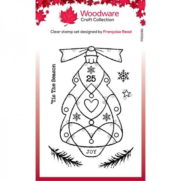 Woodware - Glass Tree 4 in x 6 in Stamp Set - FRS1061
