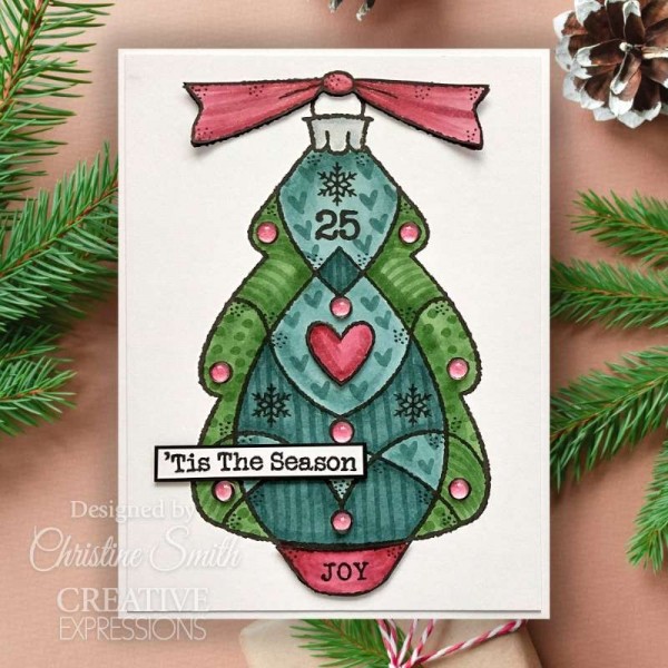 Woodware - Glass Tree 4 in x 6 in Stamp Set - FRS1061