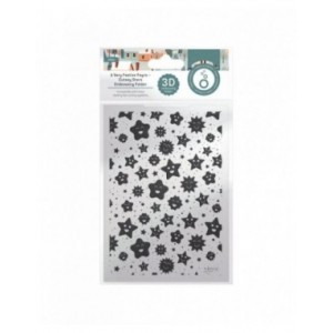 Tonic Studios - A Very Festive Fayre Cutesy Stars 3d Embossing Folder - 5556e