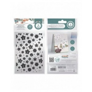 Tonic Studios - A Very Festive Fayre Cutesy Stars 3d Embossing Folder - 5556e