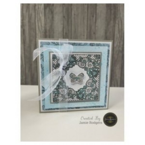 Jamie Rodgers Crafts - Silver Marble - Foiled Inkables A4 Sheets - Pack 5 - jrc-cm101