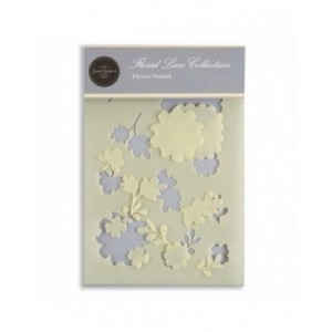 Jamie Rodgers Crafts - Flower Stencil - Floral Lace Collection - JRCST0003