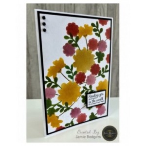 Jamie Rodgers Crafts - Flower Stencil - Floral Lace Collection - JRCST0003