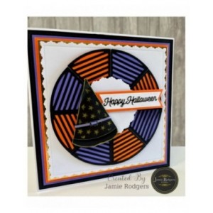 Jamie Rodgers Crafts - Happy Halloween Layered Sentiment - JRCD0051