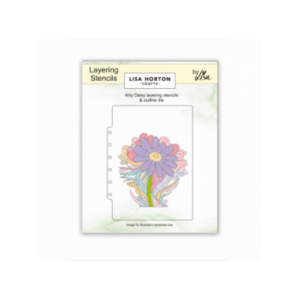 Lisa Horton - Arty Daisy 5 X 7 Layering Stencils And Die - LHCAS213