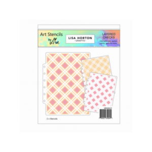 Lisa Horton - Layered Checks Layering Stencils - LHCAS217