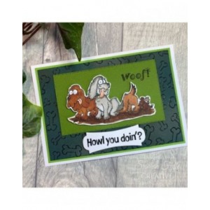 Creative Expressions - Designer Boutique Collection Canine Capers 6 in x 8 in Clear Stamp Set - UMSDB177