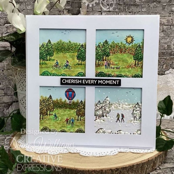 Creative Expressions - Sue Wilson Village Scenes 4 in x 6 in Stamp Set - CEC1133