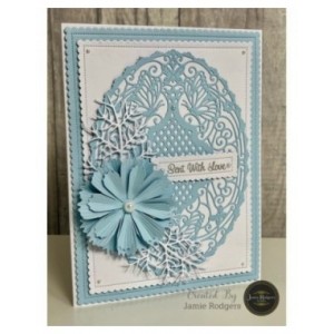 Jamie Rodgers Crafts - Elegant Butterfly Oval Die Set - JRCD0061
