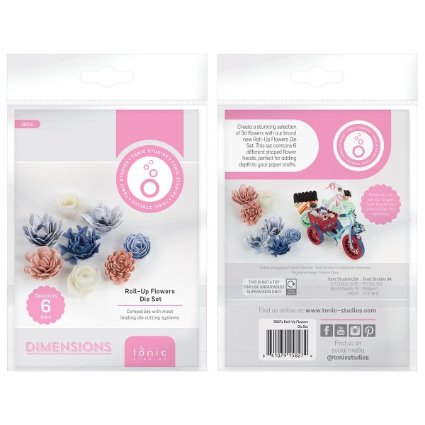 Tonic Studios - Roll-Up Flowers Die Set - 5827e