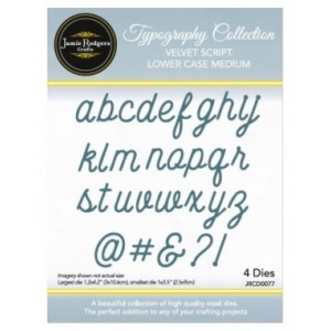Jamie Rodgers Crafts - Velvet Script Lower Case Medium Dies - JRCD0077