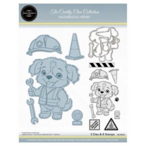 Jamie Rodgers Crafts - Hazardous Henry - Dog Stamp & Craft Die Set - JRCDS002