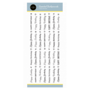 Jamie Rodgers Crafts - Happy Birthday Lines DL Stamp - JRC0025