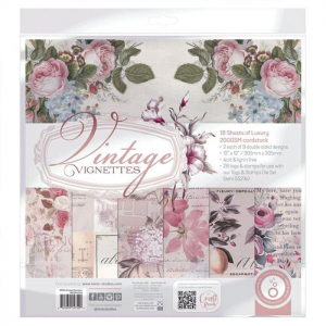 Tonic Studios - Vintage Vignettes 12x12 Art Pad - 5752e