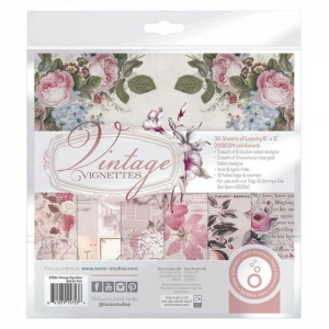 Tonic Studios - Vintage Vignettes 8x8 Art Pad - 5753e