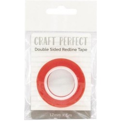 Craft Perfect - Adhesives - Double Sided Redline Tape - 12mm x 5m - 9733e