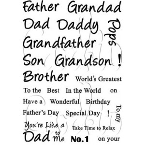Card-io - Clear Stamp SentiMens 2 A6 - CCSTSEN-04