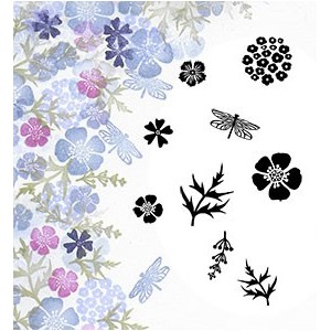 Card-io - Clear Stamp Wild Flowers - MAWI-05