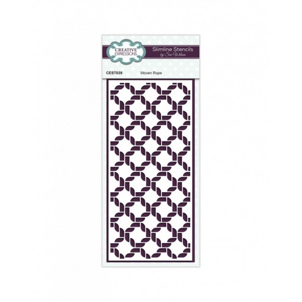Creative Expressions - Sue Wilson Woven Rope Slimline Stencil - CEST039