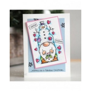 Woodware - Clear Singles Snow Gnome 4 in x 6 in Stamp - FRS864