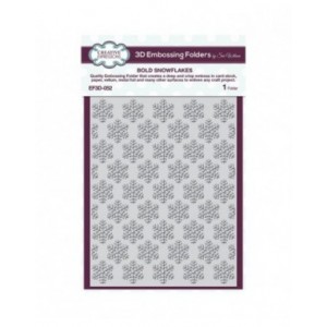 Creative Expressions - Bold Snowflakes 5 3/4 in x 7 1/2 in 3D Embossing Folder - EF3D-052