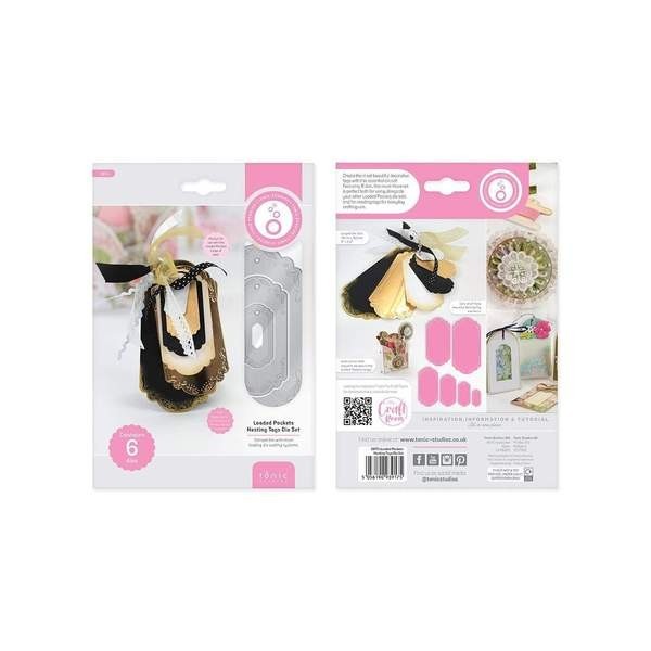 Tonic Studios - Loaded Pockets - Nesting Tags Die Set - 3917e