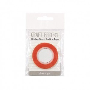 Craft Perfect - Adhesives - Double Sided Redline Tape - 6mm x 5m - 9732e