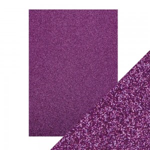 Craft Perfect - Glitter Card - Nebula Purple - A4 5/PK - 9946e