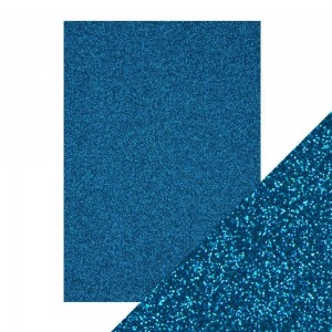 Craft Perfect - Glitter Card - Midnight Topaz - A4 5/PK - 9947e