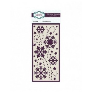 Creative Expressions - Sue Wilson Snowflake Flurry Slimline Stencil - CEST054
