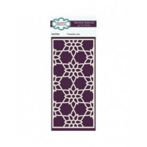 Creative Expressions - Sue Wilson Poinsettia Lace Slimline Stencil - CEST055