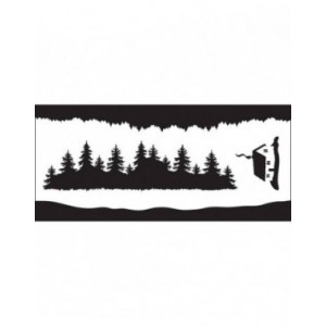 Creative Expressions - Forest Elements DL Stencil - CEST058