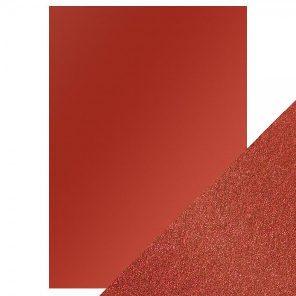 Craft Perfect - Pearlescent Card - Red Velvet A4 (5/PK) - 9506e