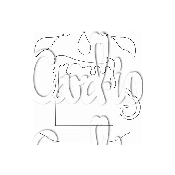 Card-io - Candle In The Wind Stencil - STCA-01