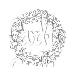 Card-io - Mistletoe Wreath Stencil - STMI-01