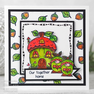 Woodware - Clear Singles Acorn Gnomes 4 in x 6 in Stamp - FRS879