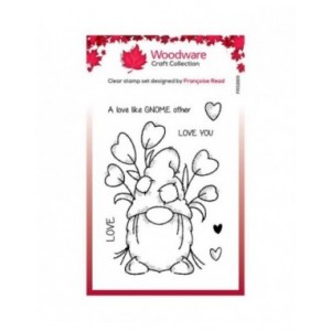 Woodware - Clear Singles Love Gnome 4 in x 6 in Stamp - FRS889